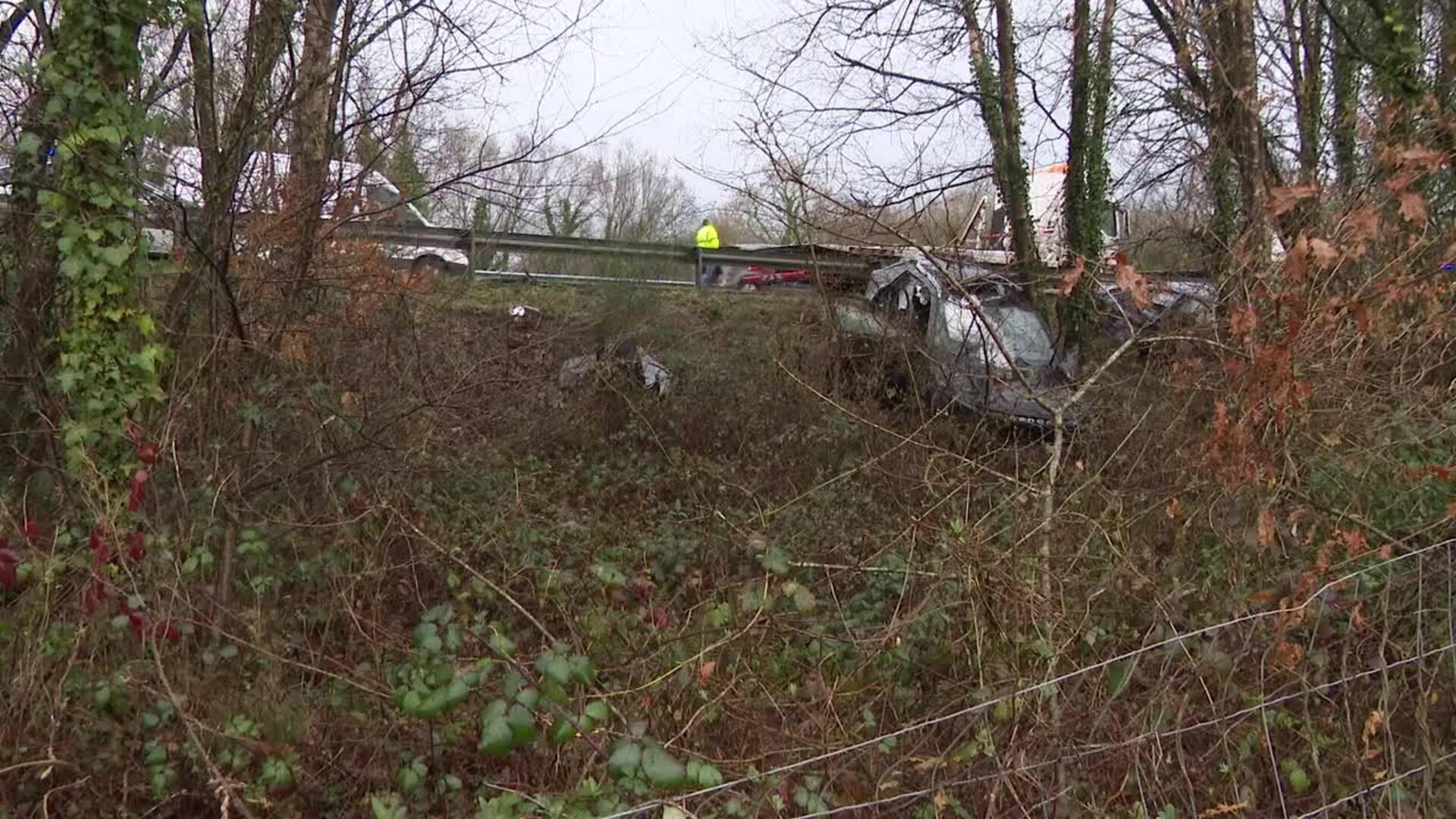 Heridas varias personas tras una colisión múltiple en la AP-9, en Oroso