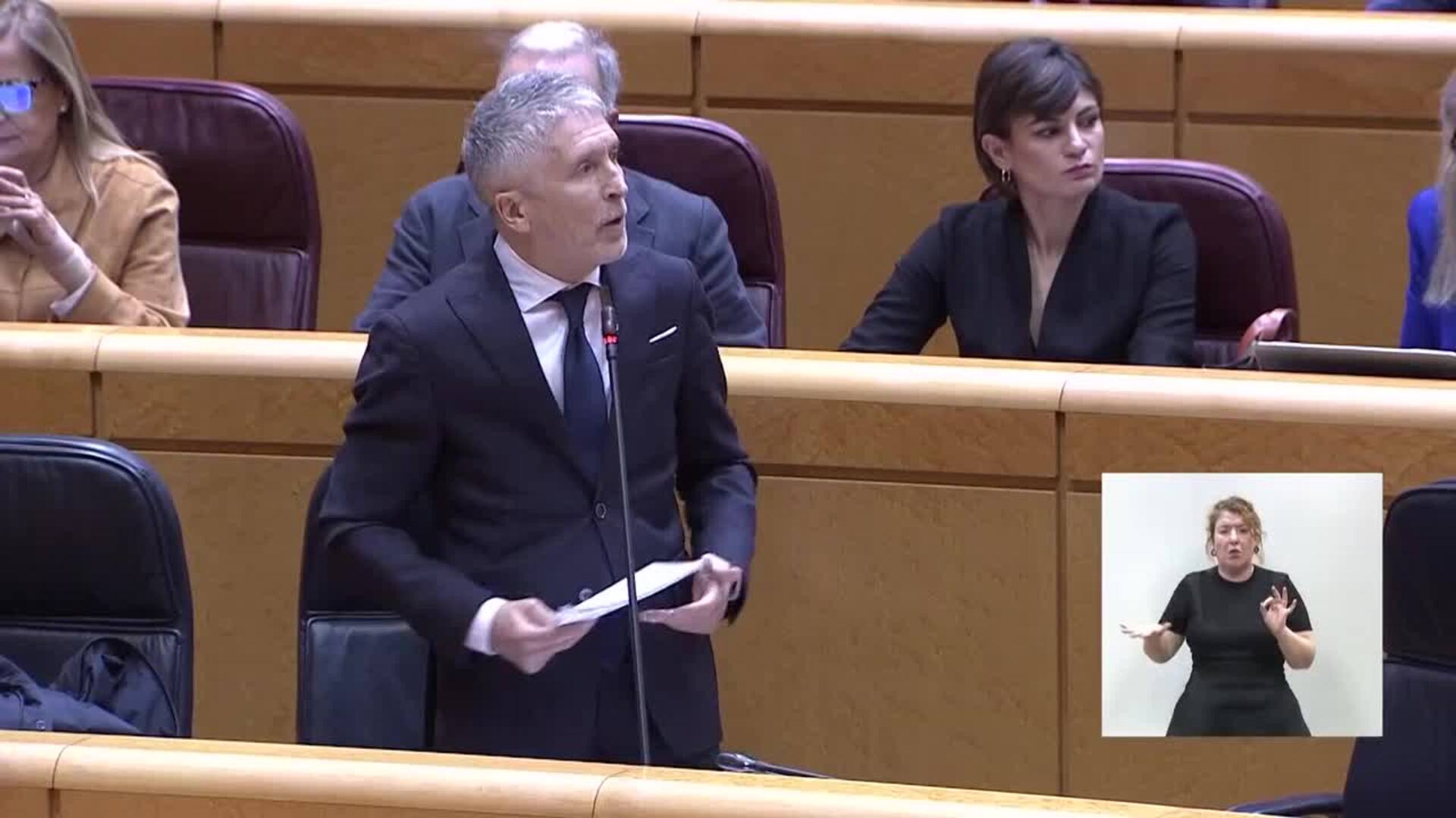 Marlaska rechaza las críticas del PP por no activar a policías en Adamuz