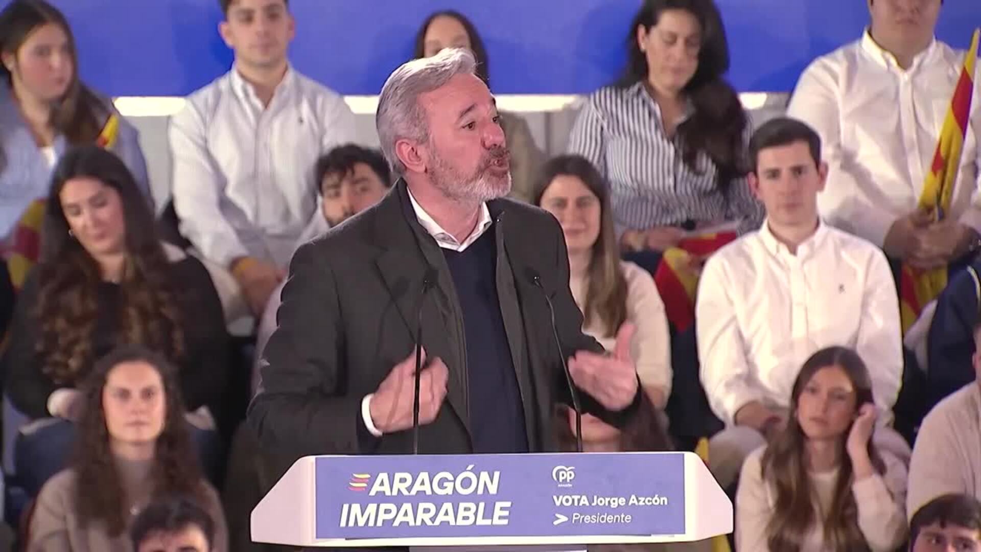 Azcón asegura que el PP va a dar la batalla al PSOE y pide concentrar el voto