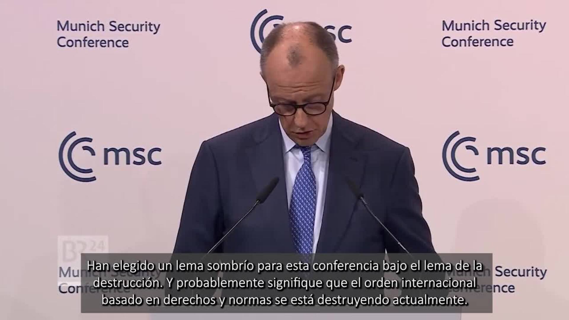 Merz avisa de que "el orden internacional ya no existe"