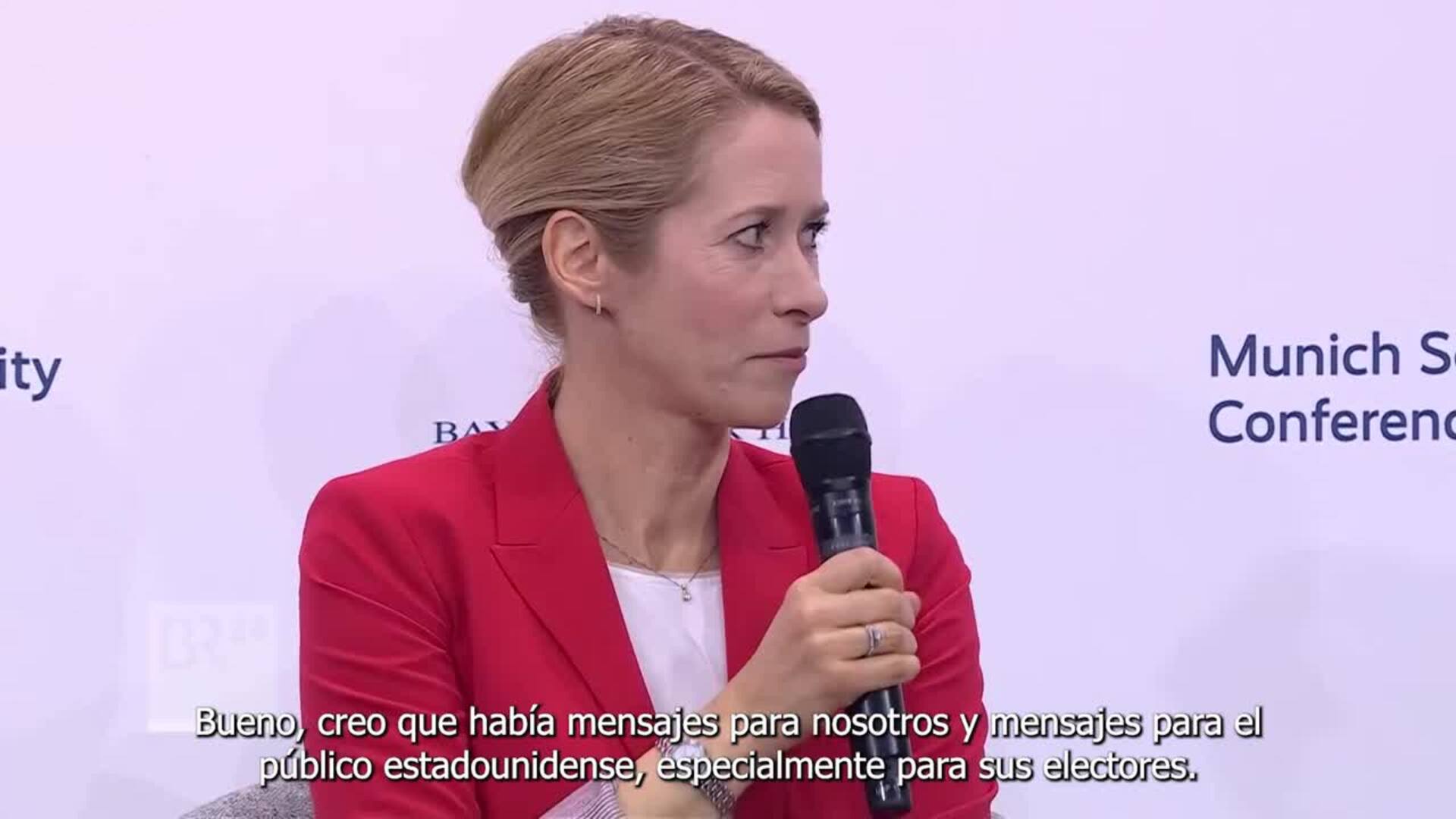 Kallas defiende los valores europeos, responde a EEUU y asegura que Rusia está "rota"