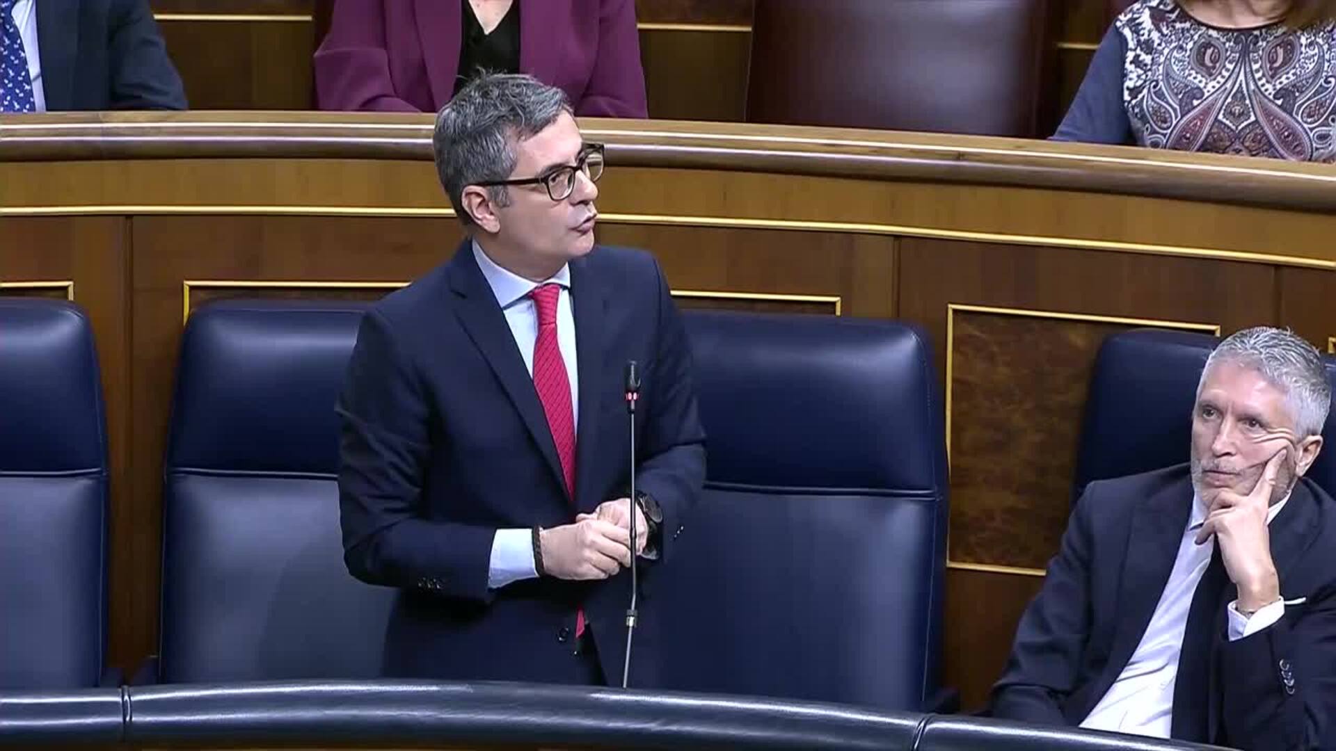 Bolaños anuncia una "macroconvocatoria" de 500 plazas para el acceso a la carrera judicial