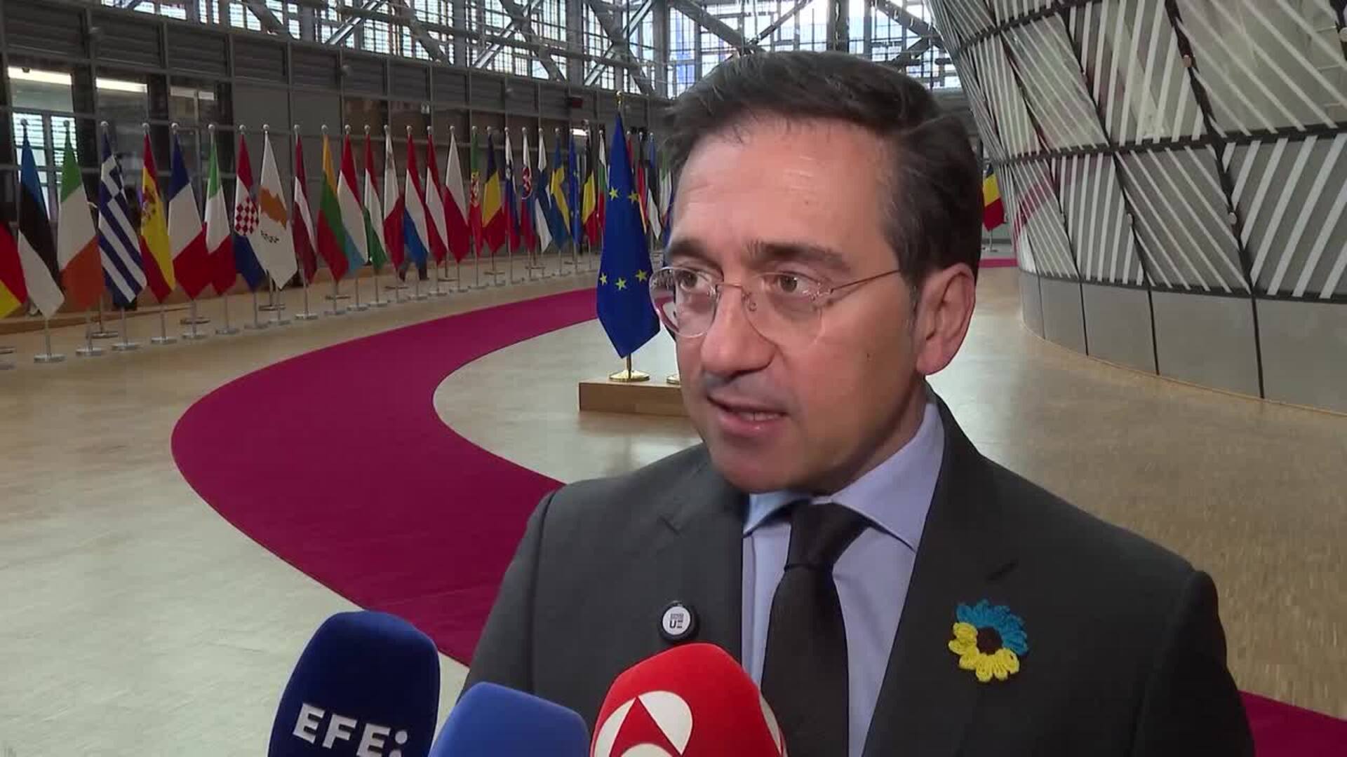 Albares ve "sintonía" entre los 27 para retirar sanciones a Delcy Rodríguez