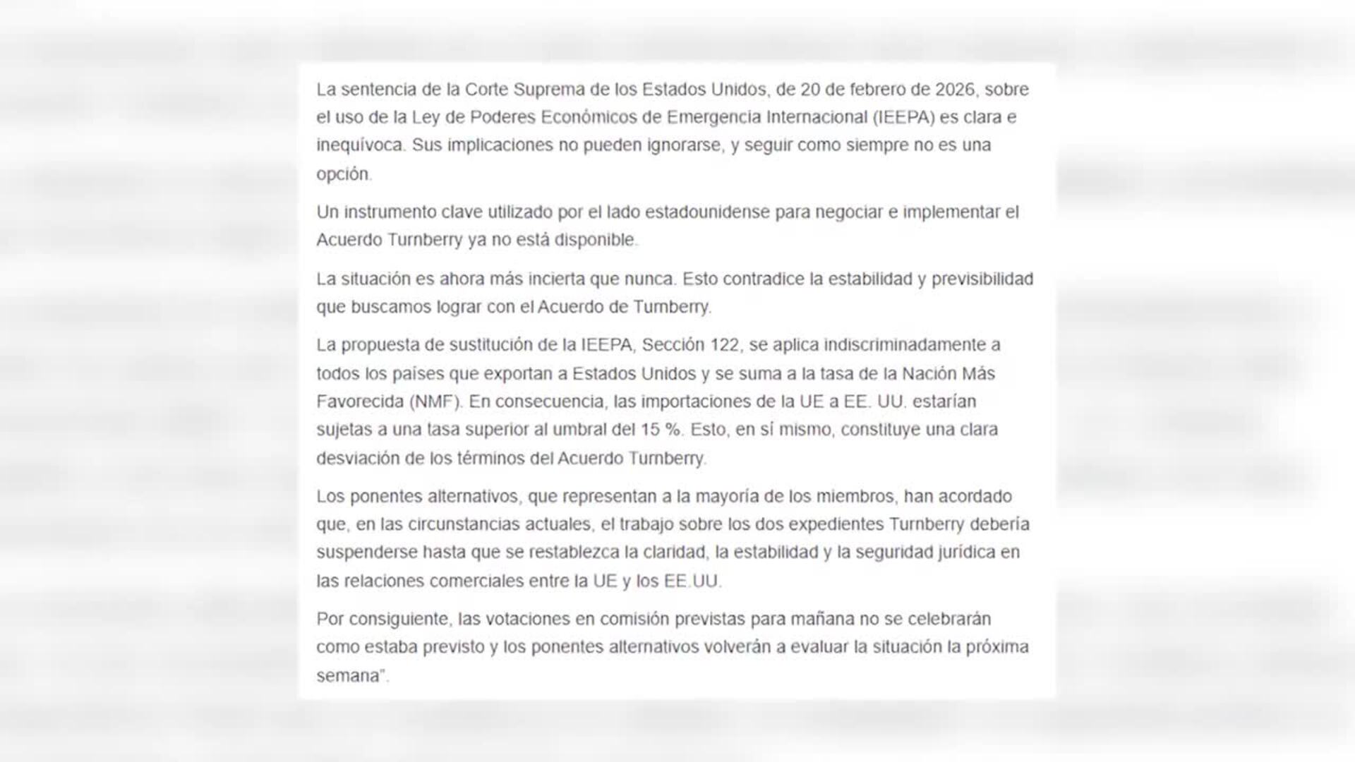Bruselas aplaza la ratificación del pacto comercial UE-EEUU hasta que Trump aclare aranceles