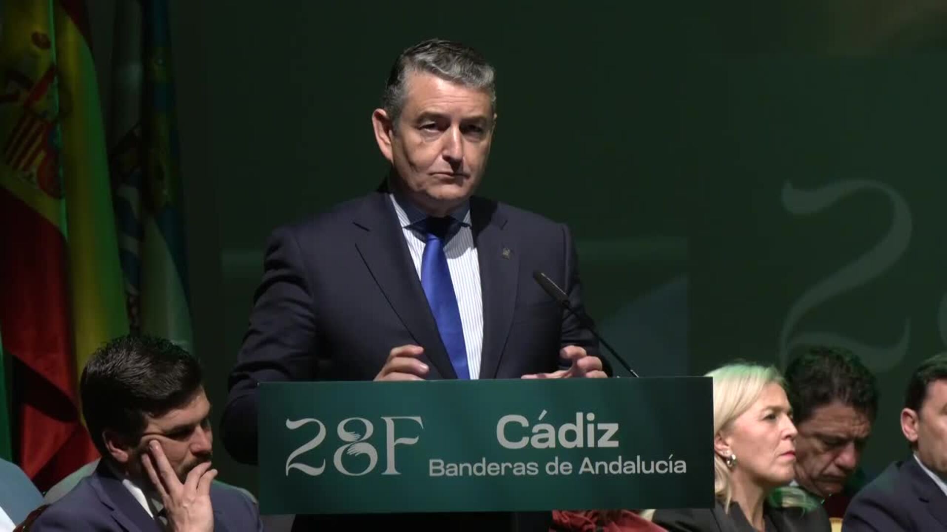 Sanz destaca que los premiados con las Banderas de Andalucía representan lo mejor de Cádiz