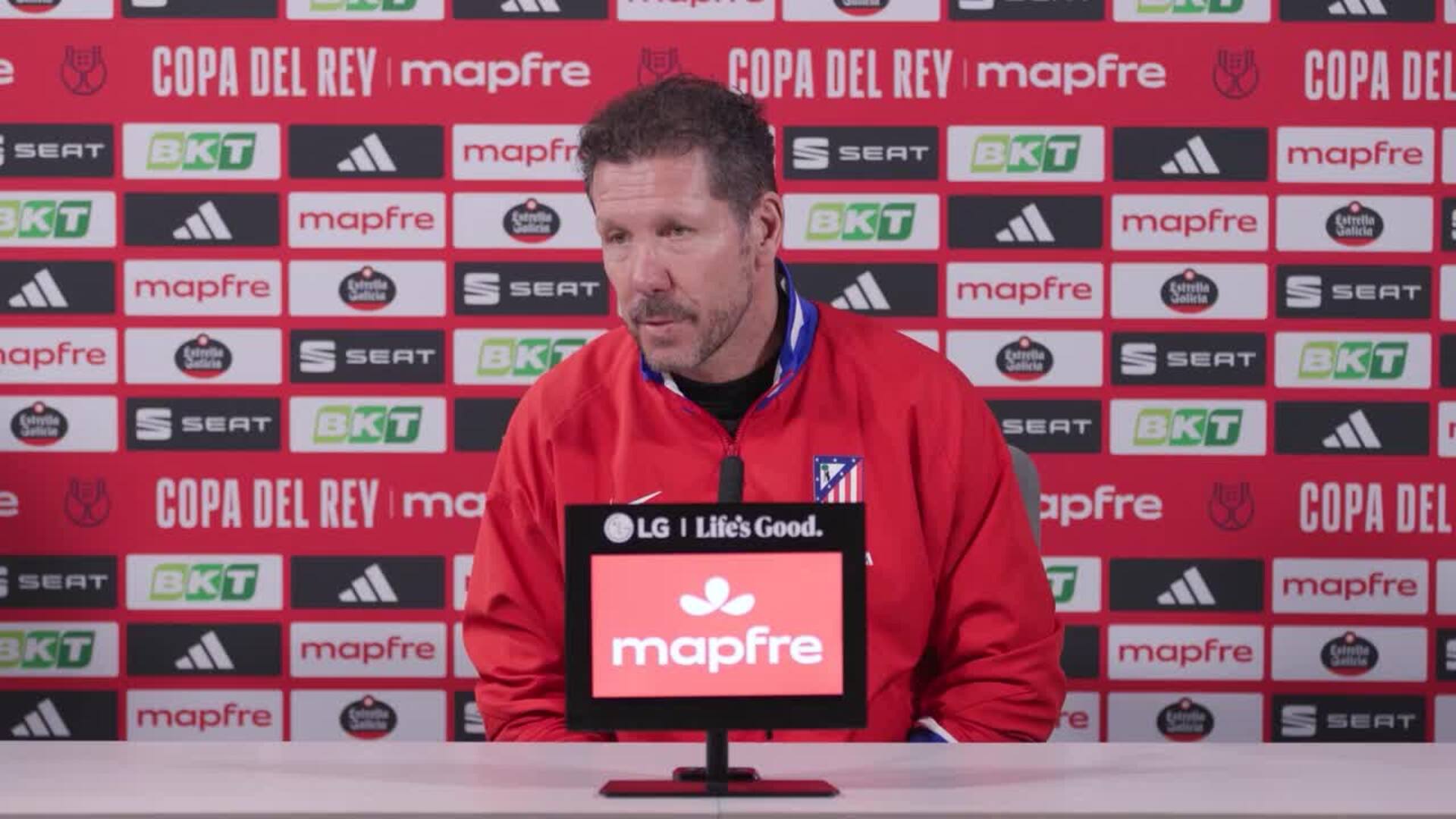 Simeone: "Este tipo de partidos necesitamos jugarlos con talento y determinación"