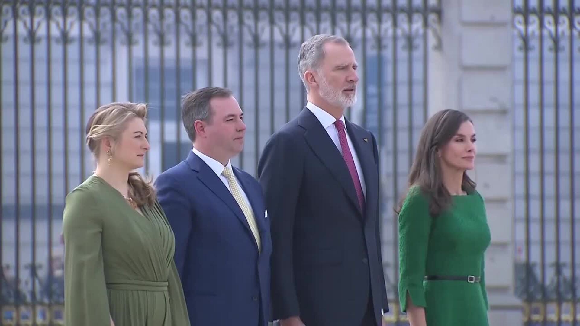 Los Reyes reciben a los Grandes Duques de Luxemburgo en su primer viaje a España