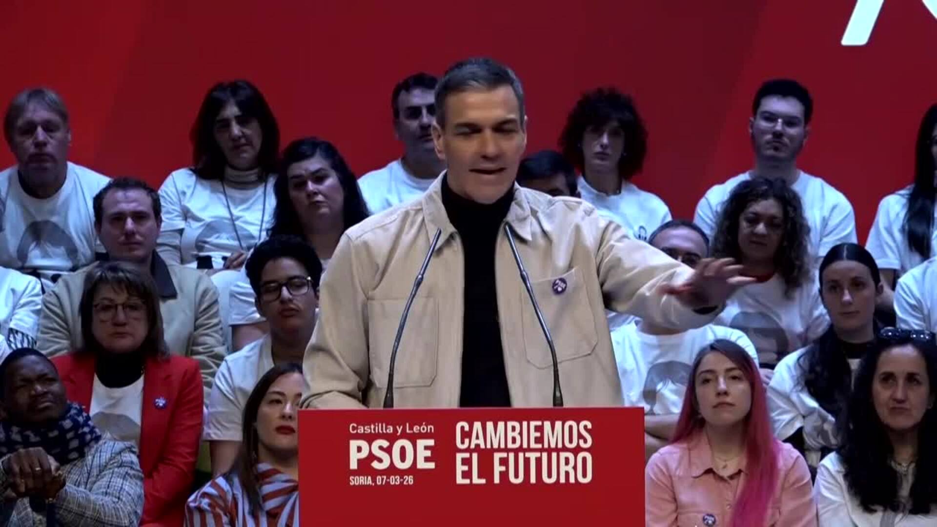 Sánchez tacha a PP y Vox de "hipócritas" por apoyar guerra "a costa del bolsillo de los demás"