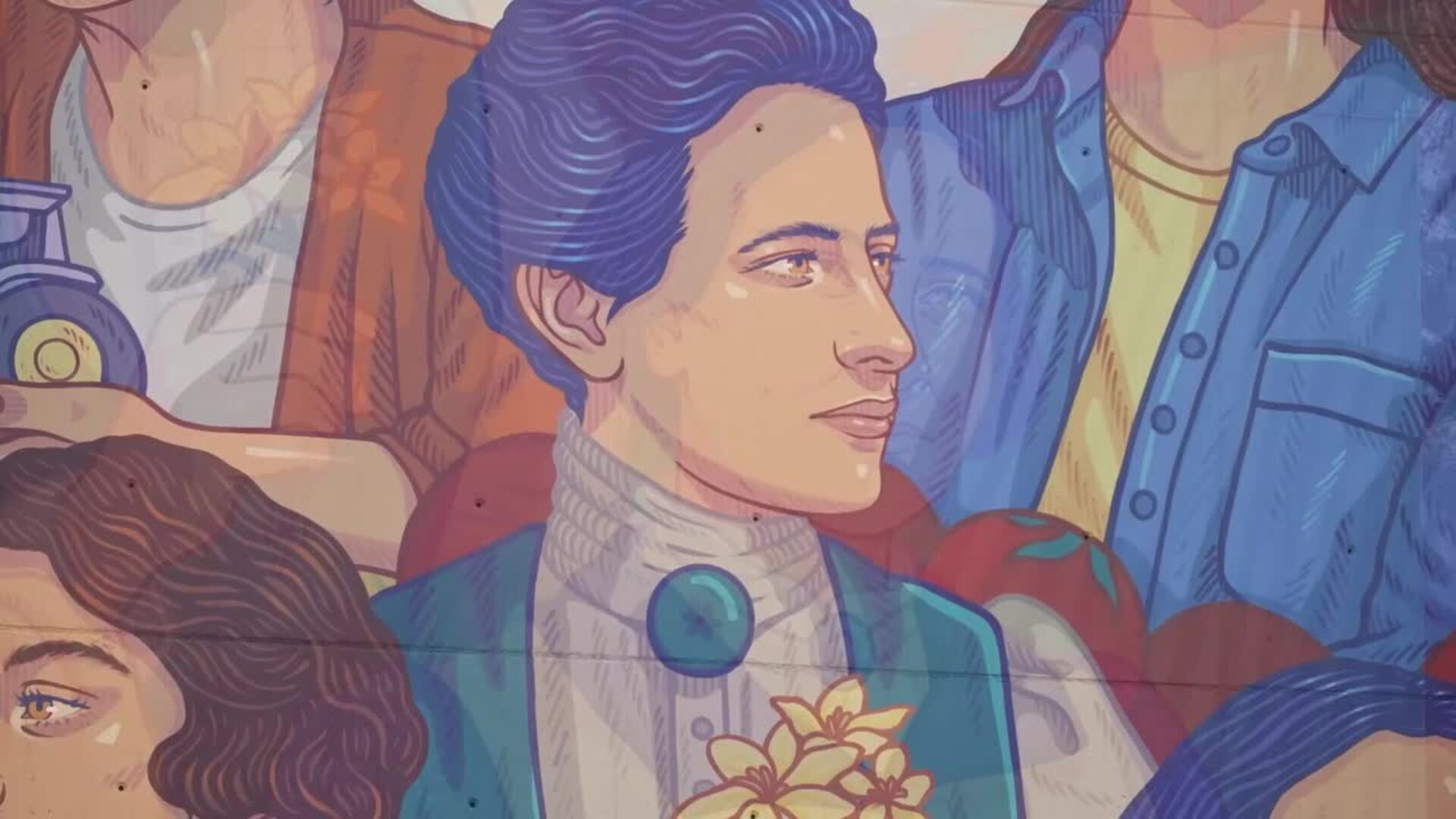 Un mural por la igualdad para reivindicar las mujeres del campo en el 8M