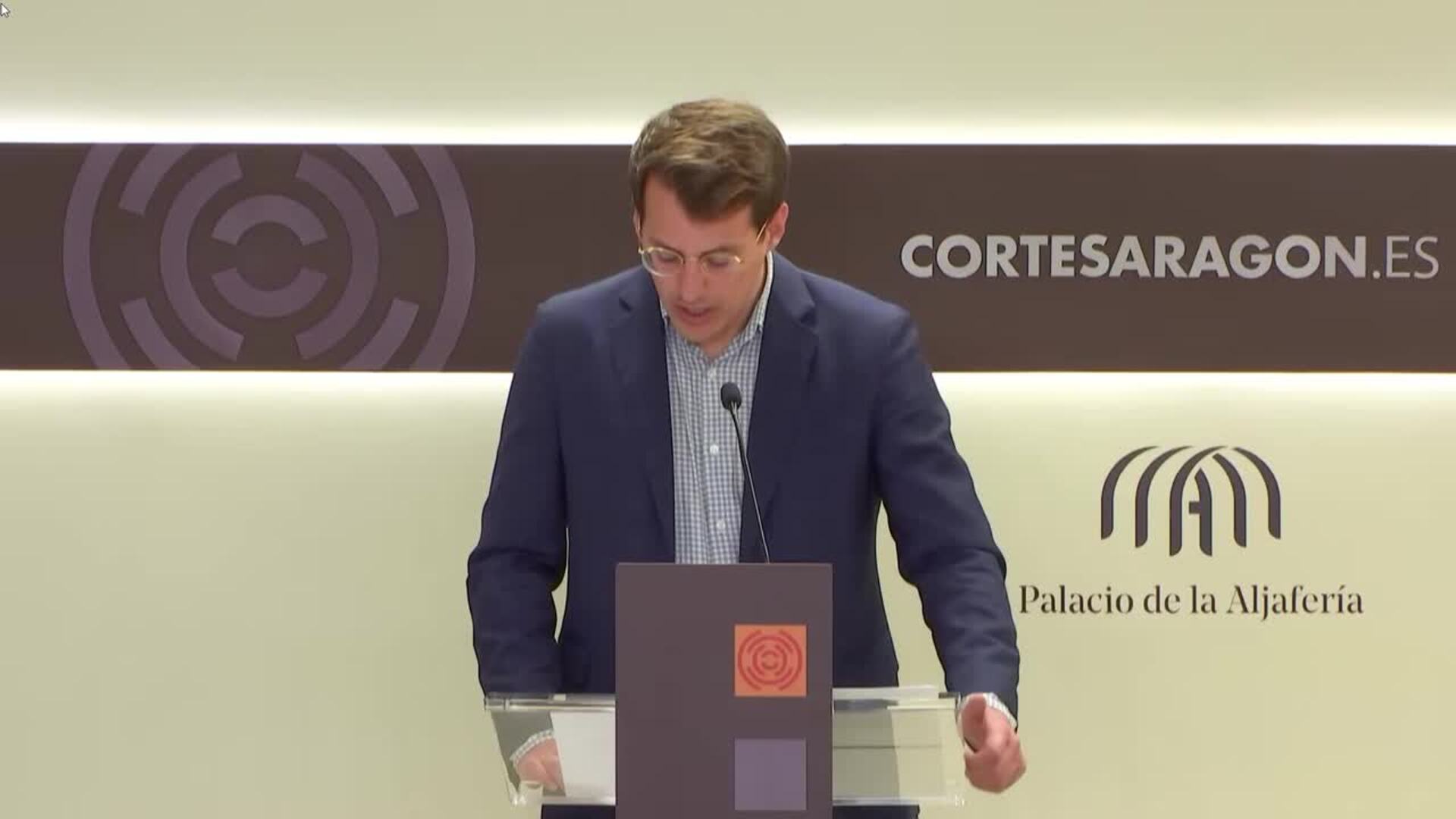 CHA no apoyará la investidura de Azcón y hará una oposición "férrea"