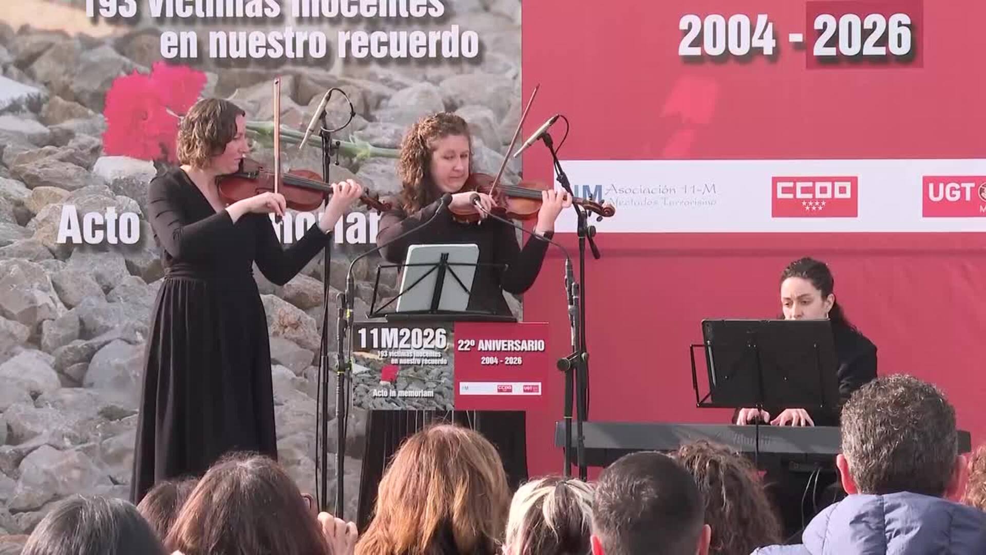 Madrid rinde homenaje a las víctimas del 11-M: "Vivimos con cicatrices, visibles e invisibles"