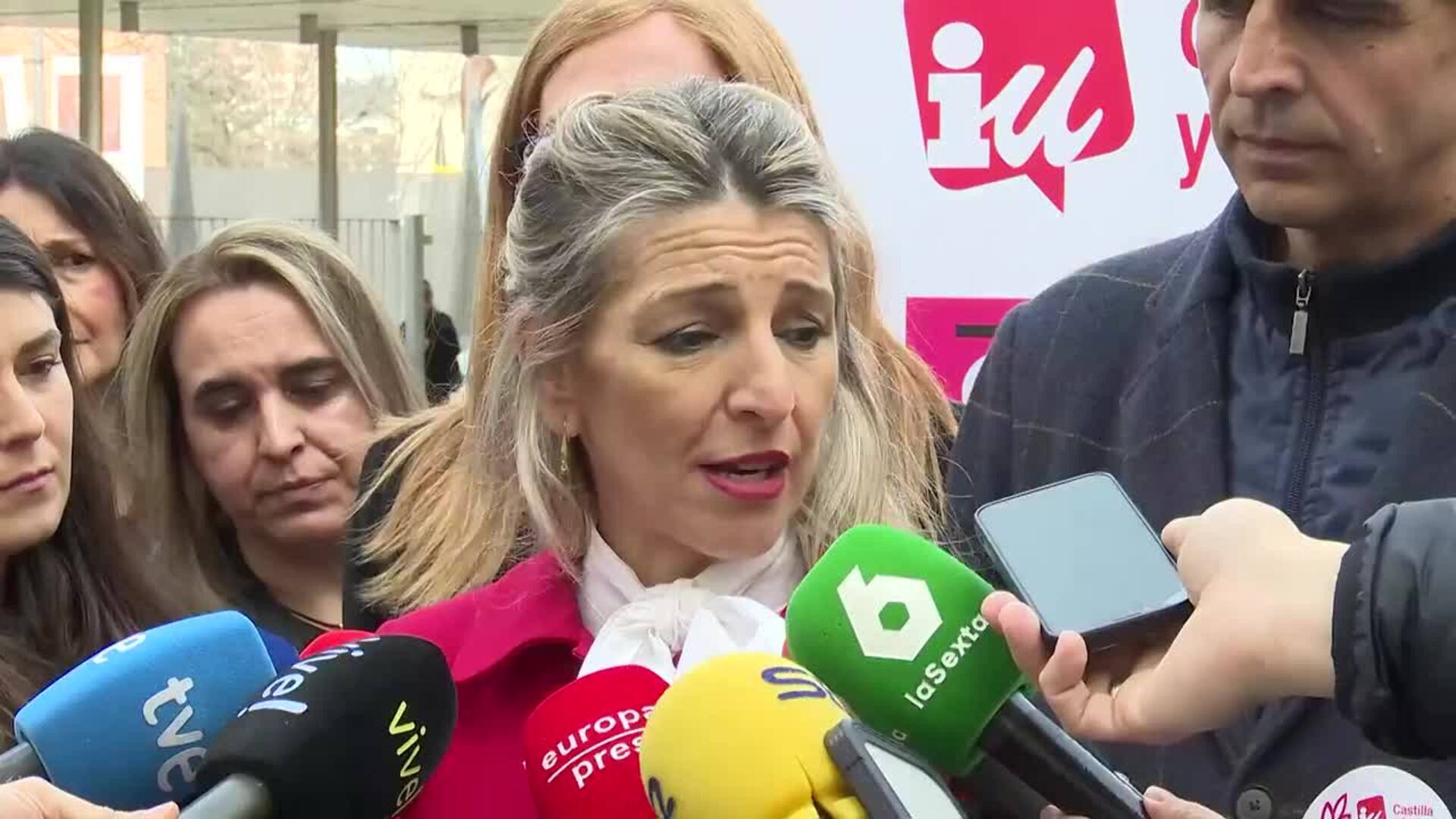Díaz traslada el pésame a los familiares de las fallecidas en Miranda (Burgos)
