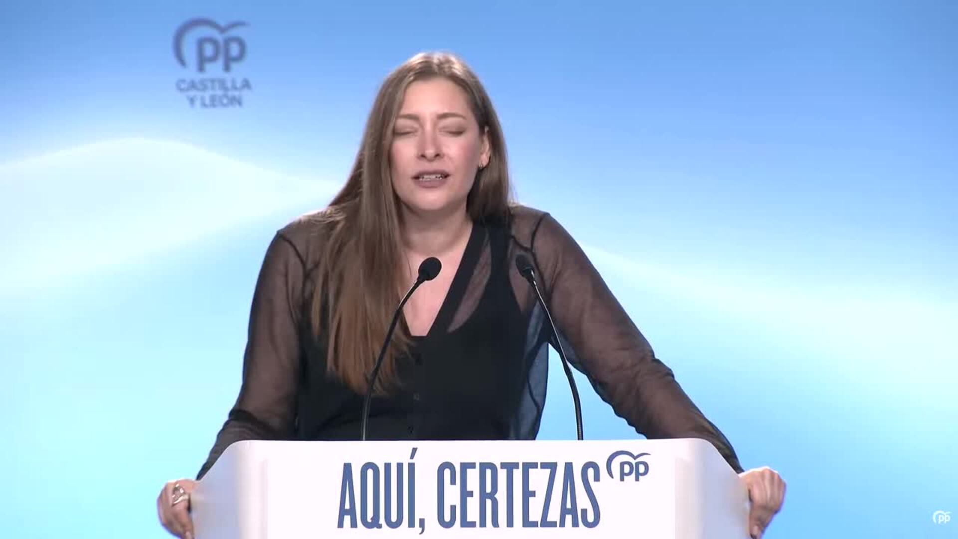 Ester Muñoz dice que Sánchez lleva a Zapatero al mitin de cierre para "tensionar" y "crispar"