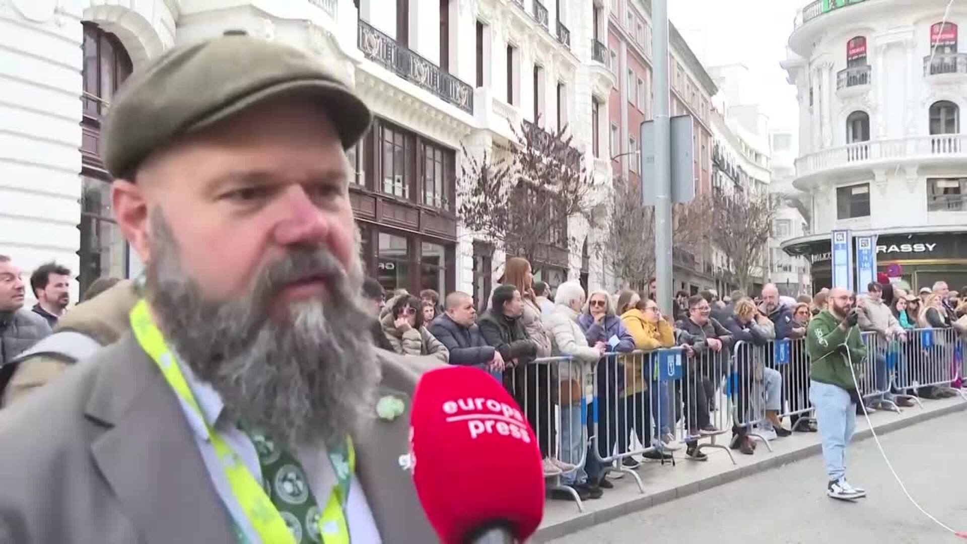El desfile de San Patricio tiñe Madrid de verde