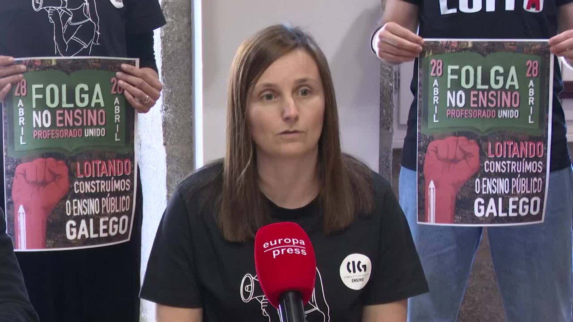 El profesorado gallego irá a huelga el 28 de abril para exigir a la Xunta una negociación