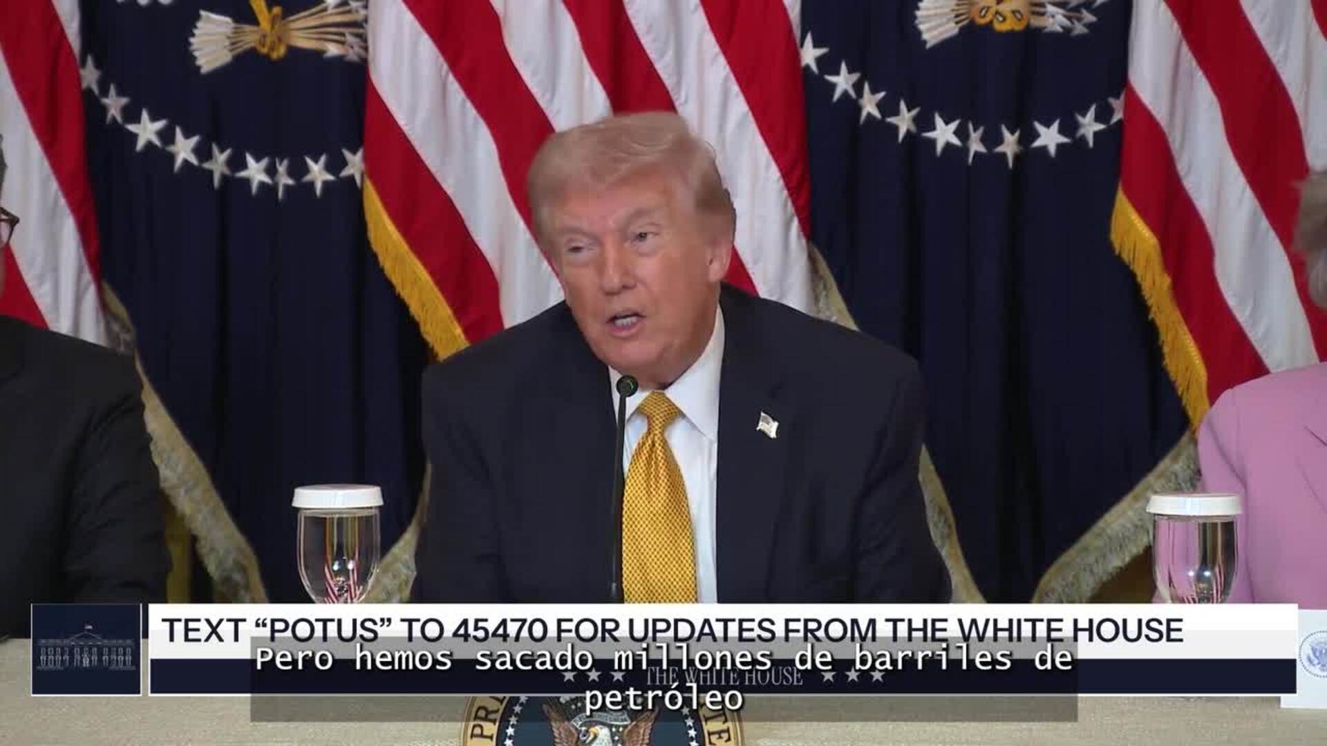 Trump elogia el "buen trabajo" de Rodríguez permitiendo sacar "millones" barriles de petróleo