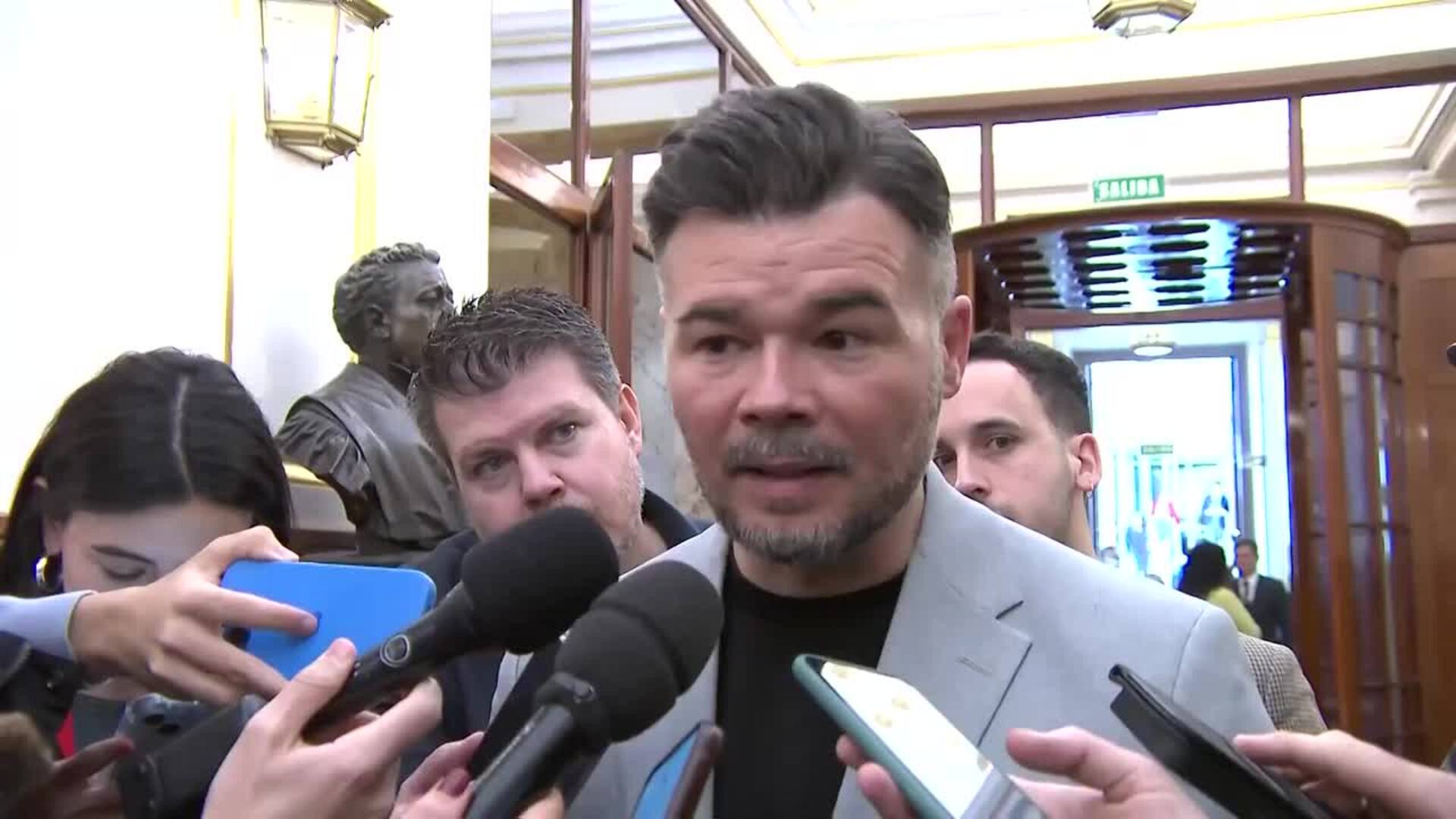 Rufián llama a "presionar" en la calle a Junts para que no tumbe el decreto de vivienda