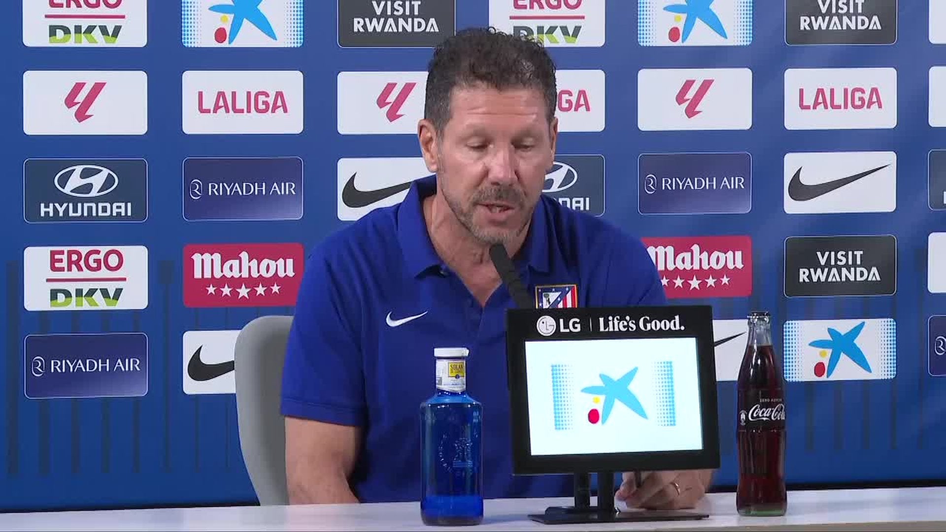 Simeone: "La seguridad es un valor importante en un derbi"