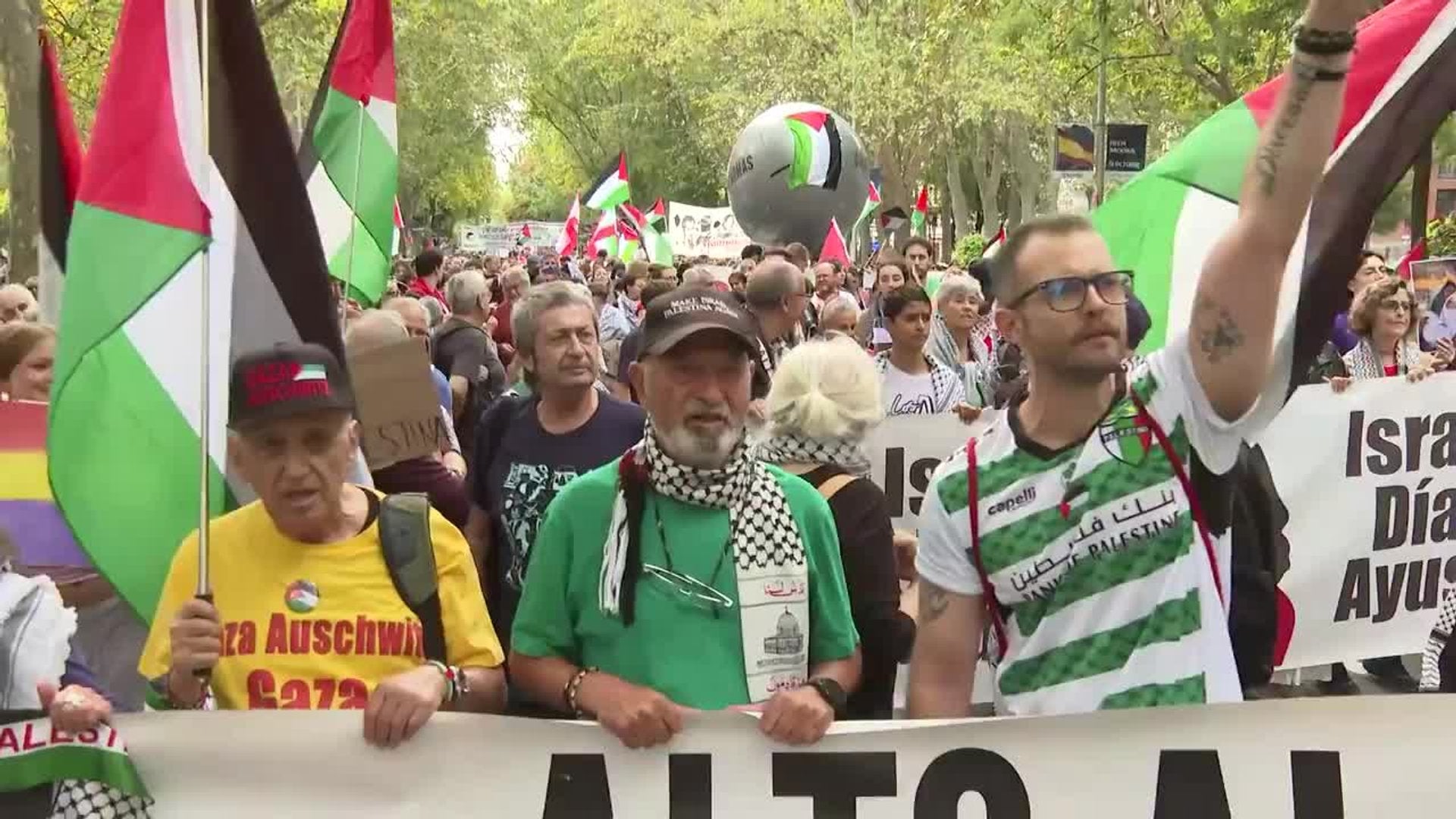 Madrid se manifiesta en solidaridad con Palestina
