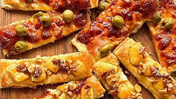 Tres aperitivos de hojaldre fáciles y rápidos
