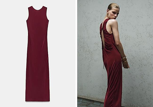 Vestido espalda descubierta,
