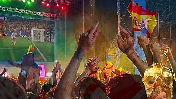 Pantalla gigante en Badajoz para la final del Mundial: el España-Argentina, en la Alcazaba con barras y música