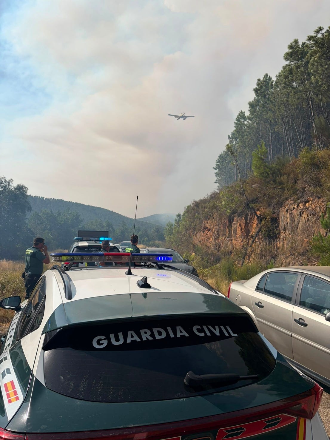 Dispositivo de emergencias en el incendio