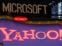 Imagen de un cartel luminoso de Yahoo! en Times Square, Nueva York. /EFE