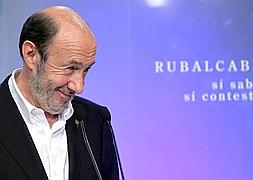 Rubalcaba: «Si gobernara la derecha, el comunicado sería histórico»