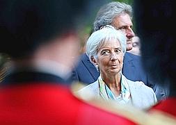 Christine Lagarde, directora gerente del Fondo Monetario Internacional. / Chris Jackson (Afp)