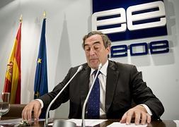 El presidente de la CEOE, Juan Rosell. / Foto: Efe | Vídeo: Atlas