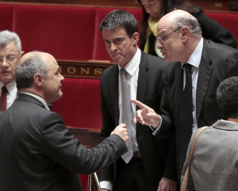 Varios sectores del socialismo francés están descontentos con Valls. 