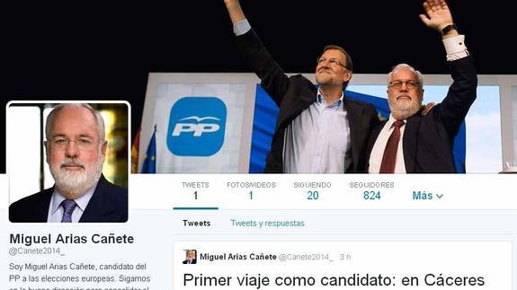 Imagen del perfil en Twitter de Arias Cañete