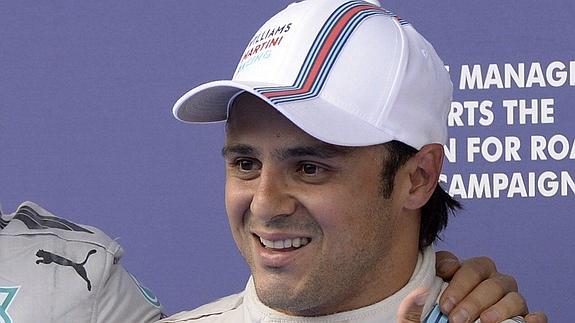 Massa celebra la 'pole' en Austria. 