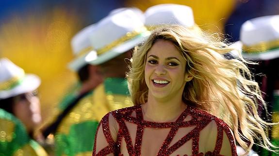 Shakira, en la ceremonia de clausura del Mundial.