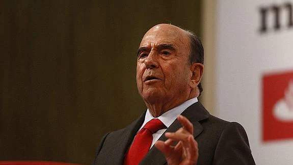 El presidente del Banco Santander, Emilio Botín 