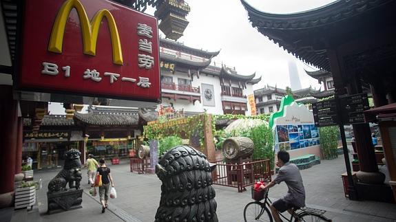 Un restaurante McDonald's, en Shanghai.