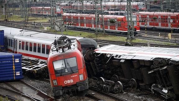 Estado de los trenes tras el impacto. 