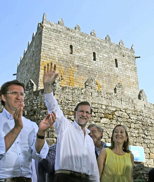 Rajoy, el año pasado, en Soutomaior. 