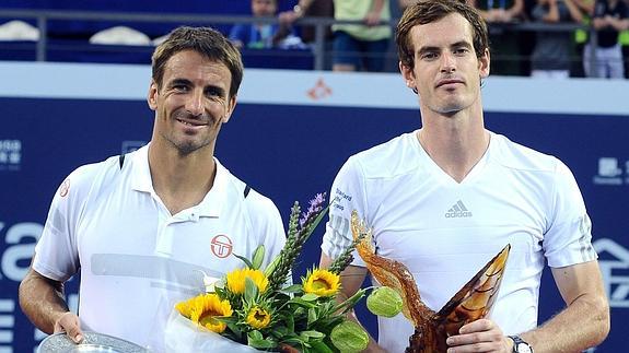 Robredo (i) y Murray. 