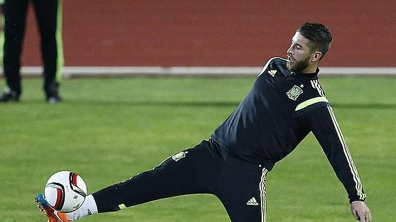 Sergio Ramos, con la selección. 