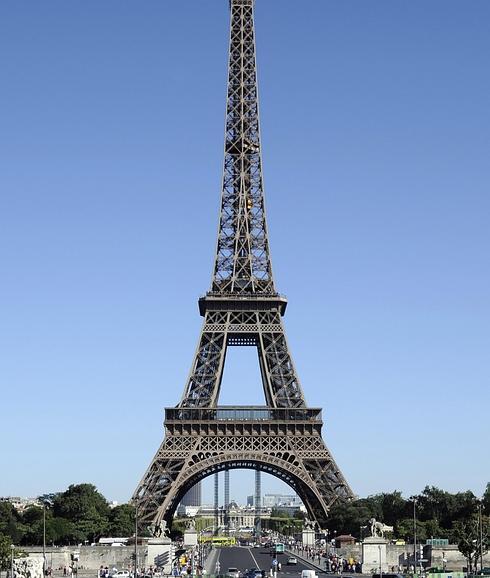 La Torre Eiffel, este viernes.
