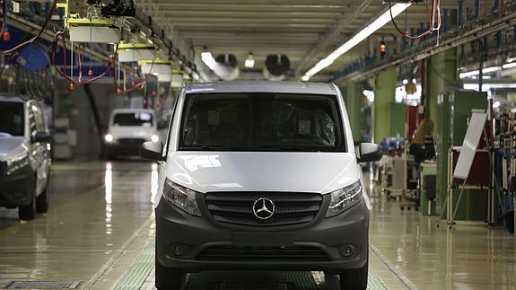 Presentación de la nueva línea de furgonetas de Mercedes. 