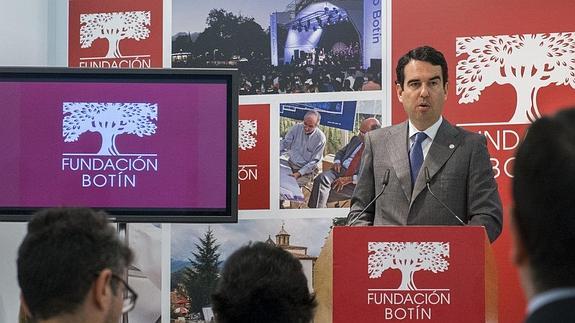 Javier Botín durante la rueda de prensa. 