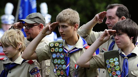 Boy Scouts en Wisconsin.