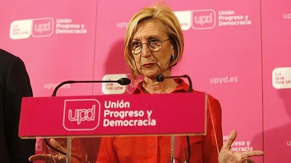 La diputada de UPyD, Rosa Díez. 