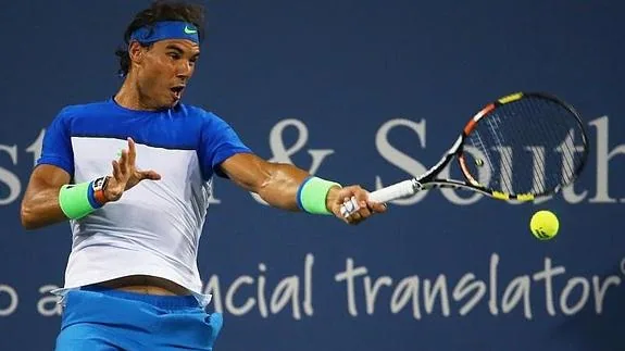 Rafa Nadal, en su partido ante Chardy. 