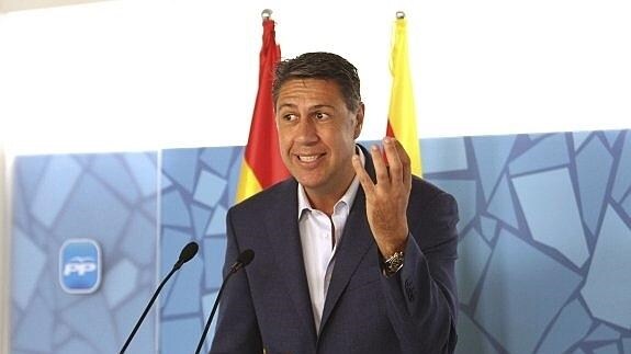 Xavier García-Albiol, el candidato del PP en los comicios del 17-S, en un mitin reciente en Cataluña.