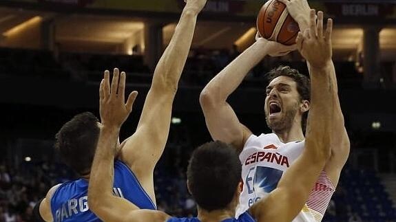 Pau Gasol, contra Italia. 