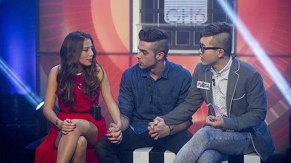 Ivy, Vera y Han, antes de la expulsión de 'Gran Hermano'. 